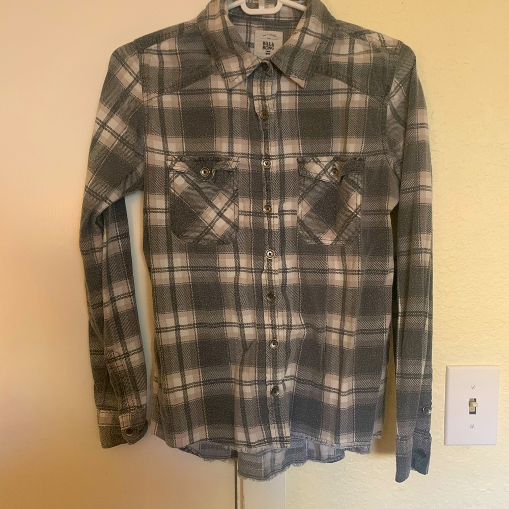 Billabong plaid button-up